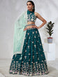Load image into Gallery viewer, Captivating Green Sequinned Lehenga Choli Set - Mesmerize with Every Move ClothsVilla