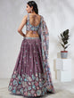 Load image into Gallery viewer, Captivating Lavender Sequinned Lehenga Choli Set with Thread Embroidery &amp; Multicolor Dupatta ClothsVilla