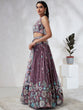 Load image into Gallery viewer, Captivating Lavender Sequinned Lehenga Choli Set with Thread Embroidery &amp; Multicolor Dupatta ClothsVilla
