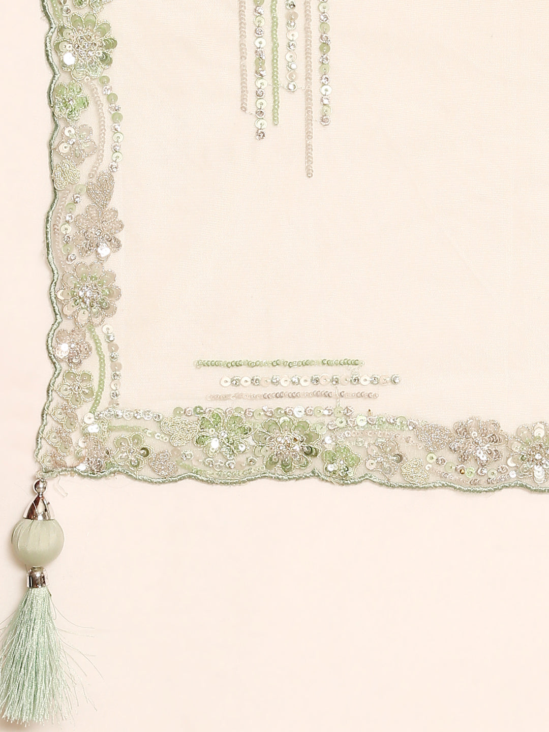Captivating Lime Green Net Lehenga with Zari & Sequin Embroidery ClothsVilla
