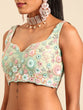 Load image into Gallery viewer, Captivating Lime Green Sequin Lehenga Choli Dupatta Set - Mesmerize with Mirrorwork and Thread Embroidery ClothsVilla