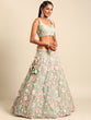 Load image into Gallery viewer, Captivating Lime Green Sequin Lehenga Choli Dupatta Set - Mesmerize with Mirrorwork and Thread Embroidery ClothsVilla