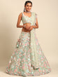 Load image into Gallery viewer, Captivating Lime Green Sequin Lehenga Choli Dupatta Set - Mesmerize with Mirrorwork and Thread Embroidery ClothsVilla