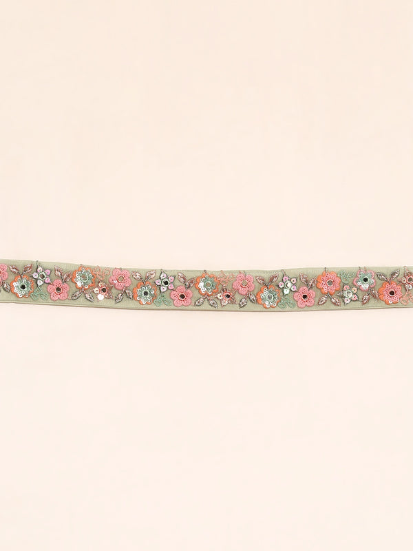 Captivating Lime Green Sequin Lehenga Choli Dupatta Set - Mesmerize with Mirrorwork and Thread Embroidery ClothsVilla
