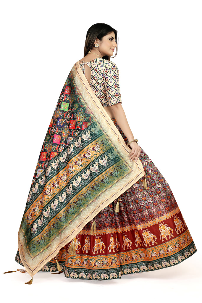 Captivating Multicolor Dola Silk Lehenga Choli - Perfect for Navratri Celebrations ClothsVilla