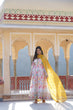 Load image into Gallery viewer, Captivating Off White Premium Readymade Gown with Embroidered Dupatta Set ClothsVilla