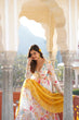Load image into Gallery viewer, Captivating Off White Premium Readymade Gown with Embroidered Dupatta Set ClothsVilla