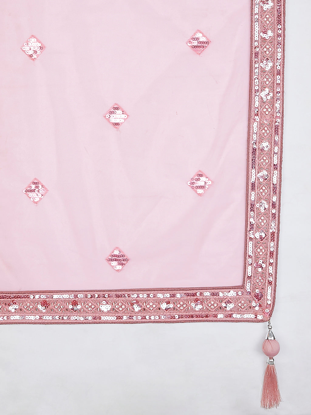 Captivating Pink Net Lehenga Choli Set with Cutdana, Sequins & Zardosi Embroidery ClothsVilla