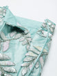 Load image into Gallery viewer, Captivating Turquoise Blue Organza Lehenga Choli Set with Sequin &amp; Zarkan Embroidery ClothsVilla