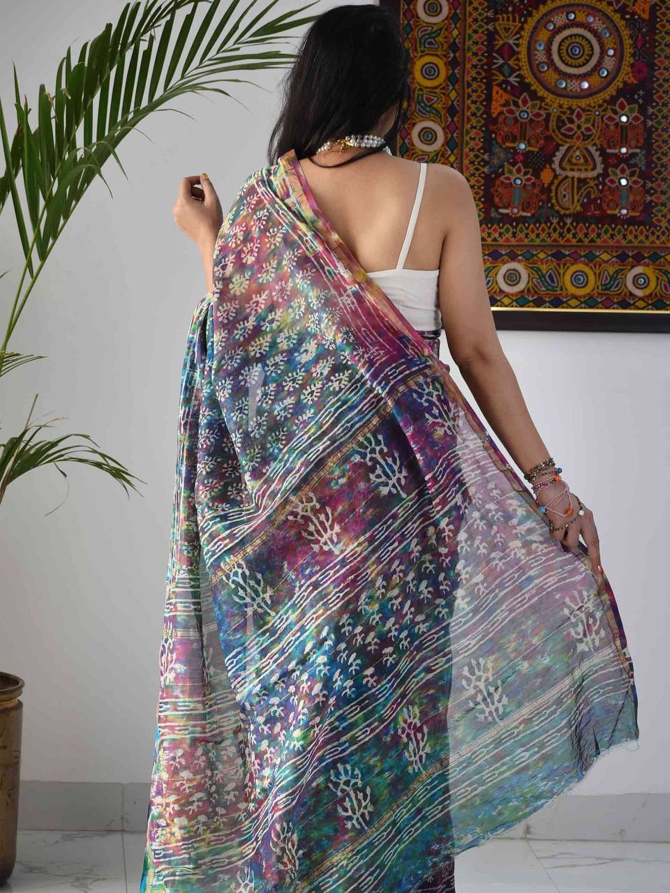 Celebrate Holi in Style with Our Vibrant Digital Print Dola Silk Sarees ClothsVilla