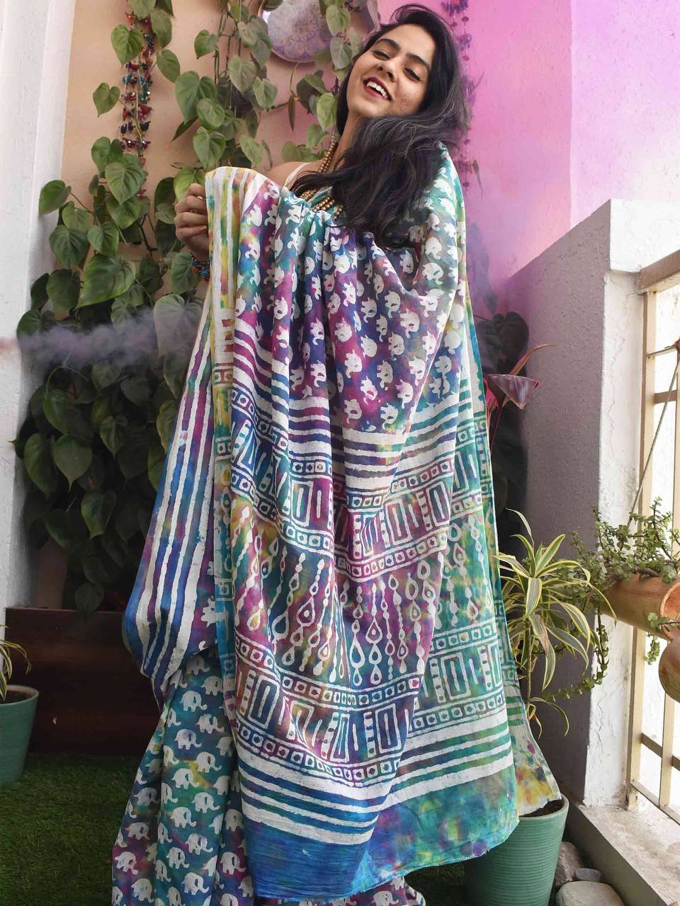Celebrate Holi in Style with Our Vibrant Digital Print Dola Silk Sarees ClothsVilla
