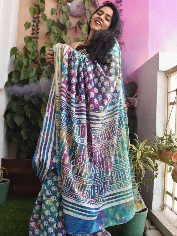 Celebrate Holi in Style with Our Vibrant Digital Print Dola Silk Sarees ClothsVilla