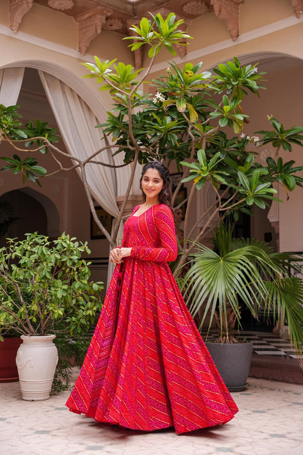 Cherry Pink Dream: 3-Piece Designer Suit with Crop Top, Palazzo Pants & Shrug ClothsVilla