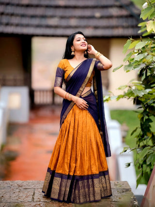 Chex Zari Weaving Lehenga Set ClothsVilla