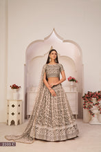 Load image into Gallery viewer, Chocolate Brown Elegant Butterfly Net Lehenga with Intricate Embroidery ClothsVilla