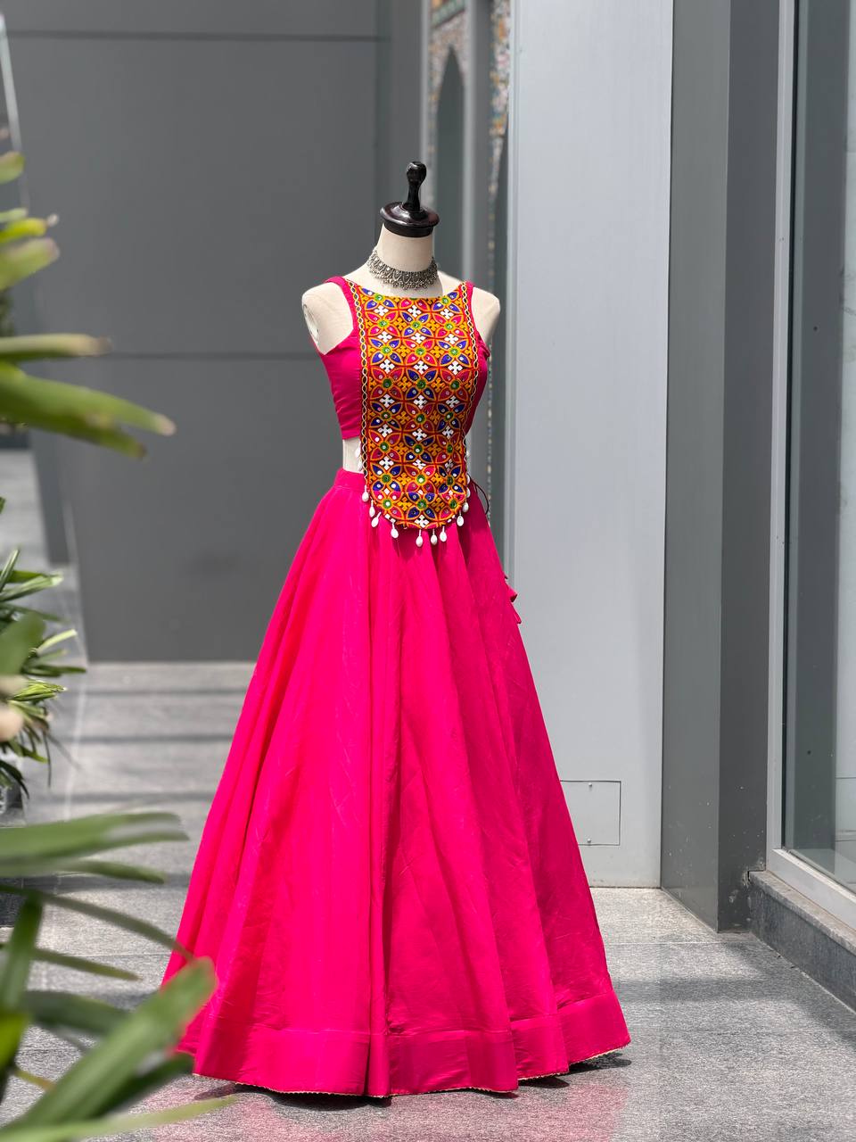 Roman Silk Mirror Kodi Work Lehenga Set ClothsVilla