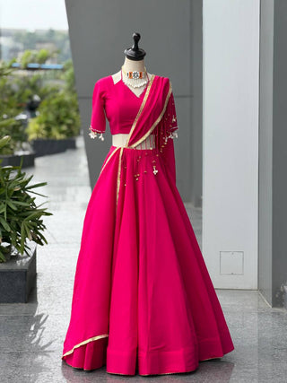 Roman Silk Mirror Kodi Work Lehenga Choli ClothsVilla