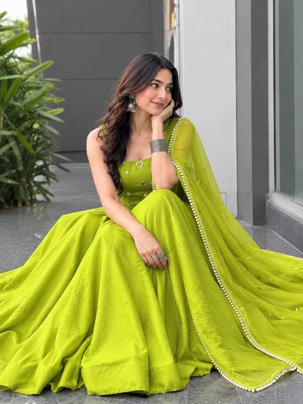 Rayon Cotton Mirror Work Lehenga Choli ClothsVilla