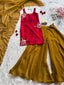Printed Organza Silk Anarkali Gown with Lace Dupatta ClothsVilla