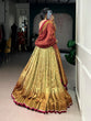 Load image into Gallery viewer, Copper Printed Lehenga Choli with Dupatta ClothsVilla