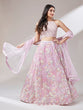Load image into Gallery viewer, Coral Net heavy Sequinse embroidery Semi-Stitched Lehenga choli &amp; Dupatta Clothsvilla