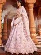 Load image into Gallery viewer, Coral Tissue Sequinse embroidery Semi-Stitched Lehenga choli &amp; Dupatta ClothsVilla