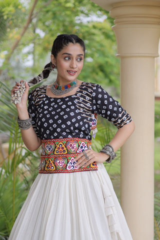 Cotton Gota Patti Bandhej Lehenga Set Clothsvilla