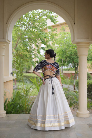 Cotton Gota Patti Bandhej Lehenga Set Clothsvilla