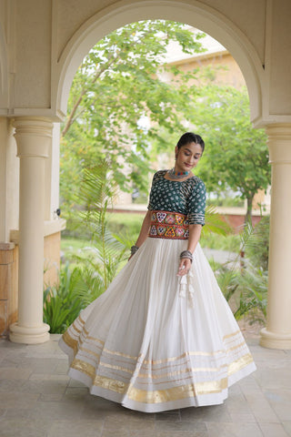 Cotton Gota Patti Bandhej Lehenga Set Clothsvilla