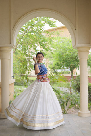 Cotton Gota Patti Bandhej Lehenga Set Clothsvilla