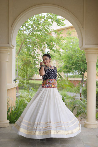 Cotton Gota Patti Bandhej Lehenga Set Clothsvilla
