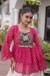 Load image into Gallery viewer, Cotton Lehenga Set with Laheriya Print Top ClothsVilla