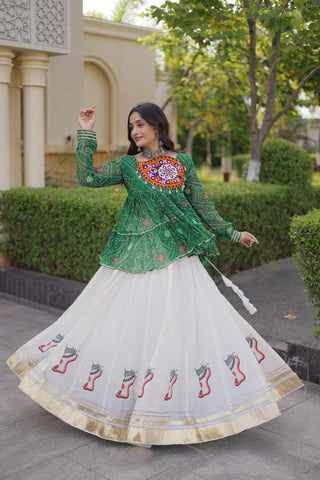 Cotton Lehenga with Bandhani Top ClothsVilla