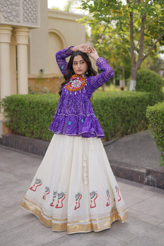 Cotton Lehenga with Bandhani Top ClothsVilla