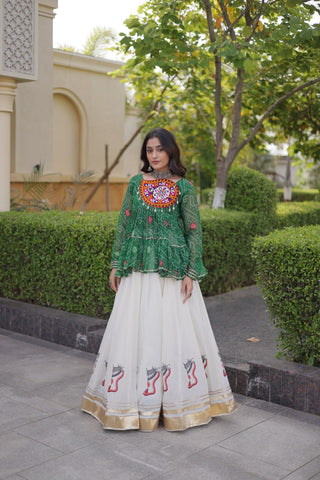 Cotton Lehenga with Bandhani Top ClothsVilla