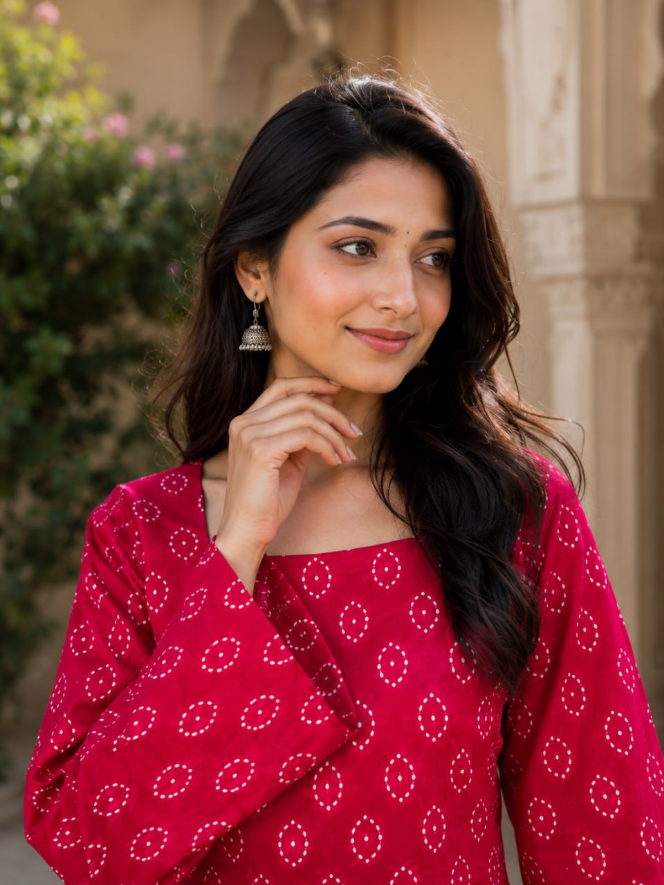 Cotton Print Top with Farsi Pant Set ClothsVilla