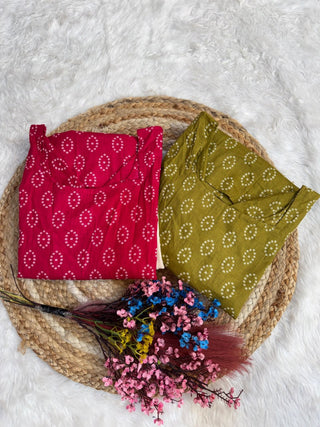 Cotton Print Top with Farsi Pant Set ClothsVilla