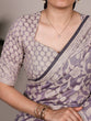 Load image into Gallery viewer, Cotton Silk Saree with Flower Print ClothsVilla