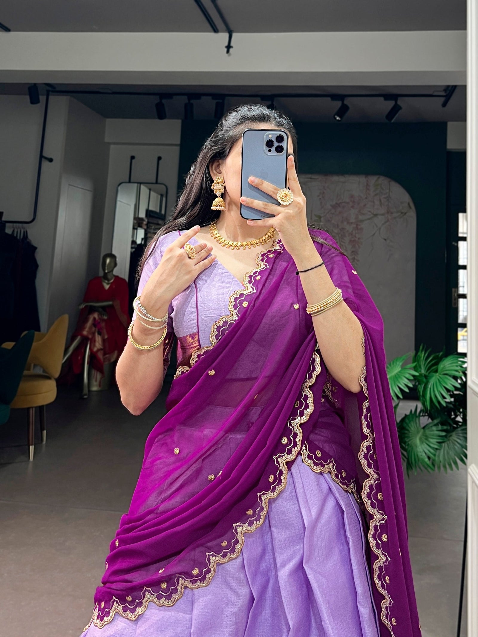 Cotton Silk Zari Weaving Lehenga Choli ClothsVilla