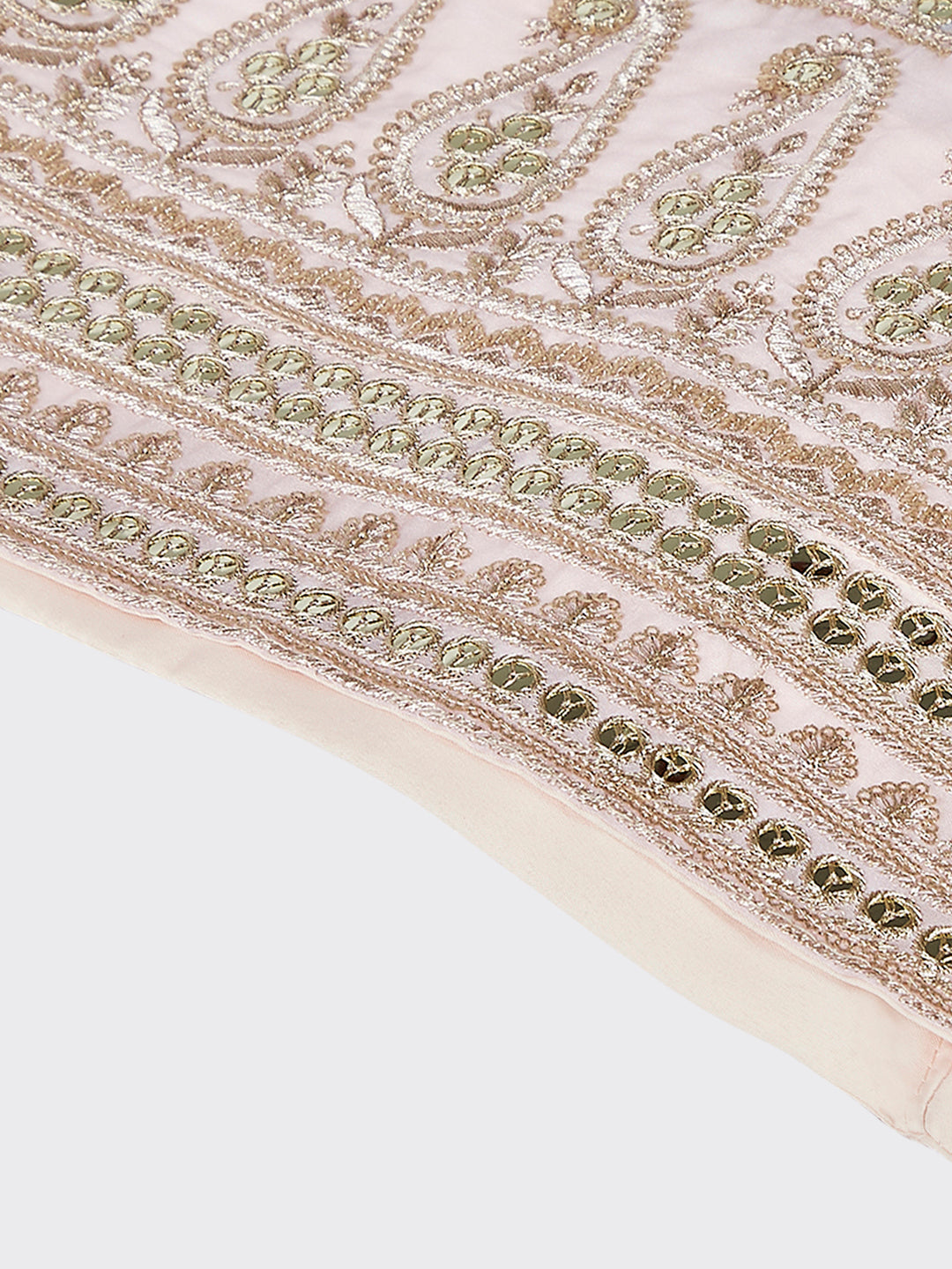 Cream colour Organza Floral design digital print Semi-Stitched Lehenga choli & Dupatta ClothsVilla