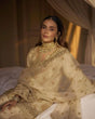 Load image into Gallery viewer, Cream Eid Special Elegant Chinon Silk Plazo Suit Set ClothsVilla