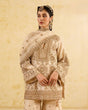 Load image into Gallery viewer, Cream Eid Special Elegant Chinon Silk Plazo Suit Set ClothsVilla