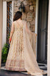 Load image into Gallery viewer, Cream Elegant Faux Georgette Thread &amp; Sequin Work Suit Set with Dupatta – Fully Stitched ClothsVilla