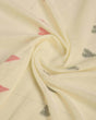 Load image into Gallery viewer, Cream Elegant &amp; Gold-Toned Ikat Woven Saree with Zari Border ClothsVilla