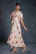 Load image into Gallery viewer, Cream Elegant Printed Linen Co-Ord Set ClothsVilla