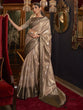 Load image into Gallery viewer, Cream Elegant Tanchoi Woven Banarasi Silk Blend Saree with Blouse Piece ClothsVilla