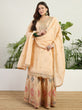Load image into Gallery viewer, Cream Embroidered Lehenga Set ClothsVilla