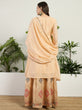 Load image into Gallery viewer, Cream Embroidered Lehenga Set ClothsVilla