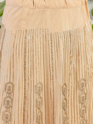 Cream Embroidered Lehenga Set ClothsVilla