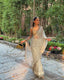 Cream Glass Satin Silk Saree ClothsVilla